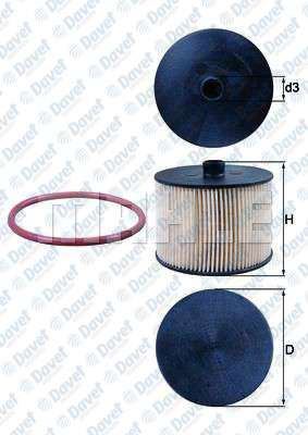 MAHLE KX201D Mazot Filtresi P307-P407-P607-P807-Expert Ii 2.0hdi-C4-C5-C8 Dw10bted4 (2.0hdi 16v) Focus Ii -C Max